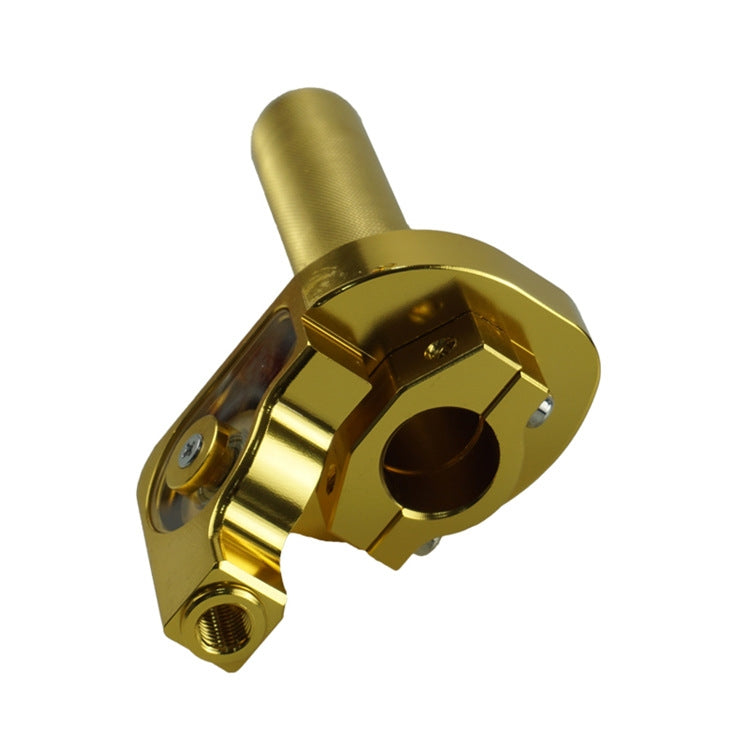 Motorcycle Off-Road Vehicle Modified CNC Handle Throttle Clamp Hand Grip Big Torque Oil Visual Throttle Accelerator(Golden) by buy2fix
