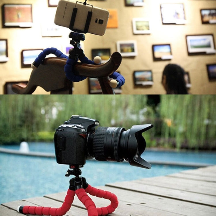 5 PCS Octopus Photography Sponge Mobile Phone Stand Portable Lazy Adjustable Vibrato Live Tripod Stand(Red) by buy2fix