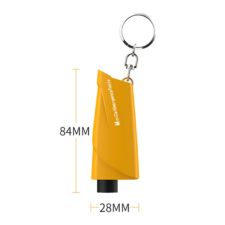 2 PCS P156 Car Safety Hammer Escapes Trapped Window Broken Device(Yellow) - Emergency Hammer by buy2fix | Online Shopping UK | buy2fix