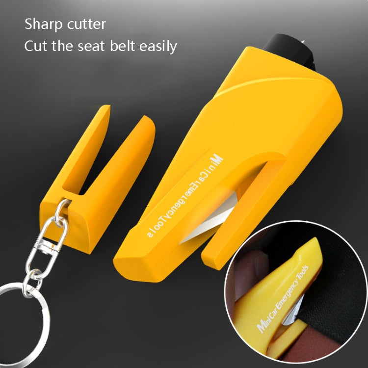 2 PCS P156 Car Safety Hammer Escapes Trapped Window Broken Device(Yellow) - Emergency Hammer by buy2fix | Online Shopping UK | buy2fix
