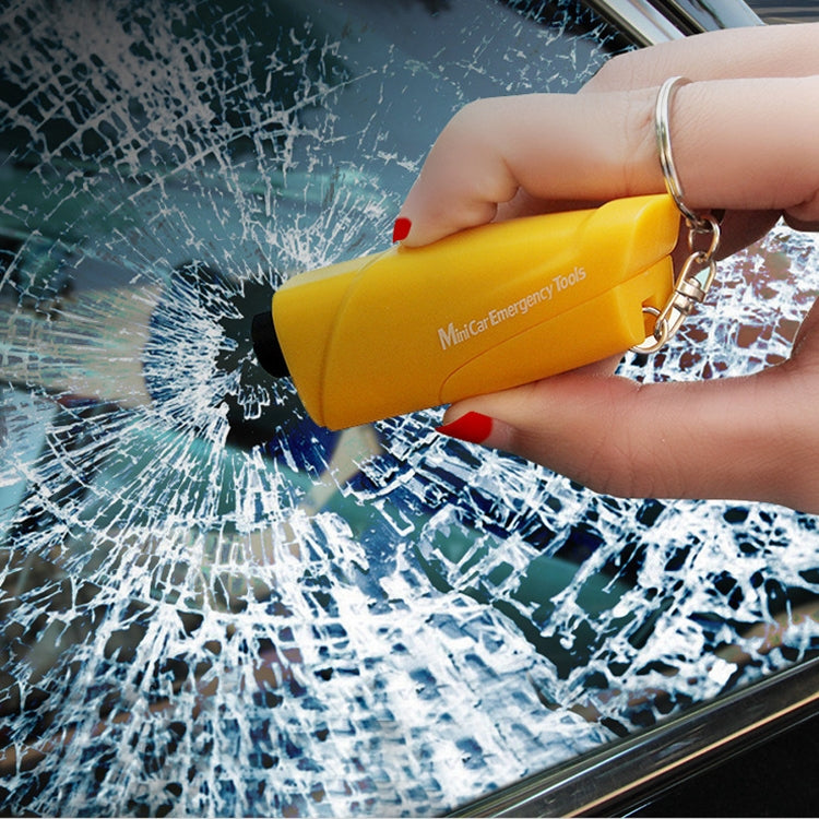 2 PCS P156 Car Safety Hammer Escapes Trapped Window Broken Device(Yellow) - Emergency Hammer by buy2fix | Online Shopping UK | buy2fix