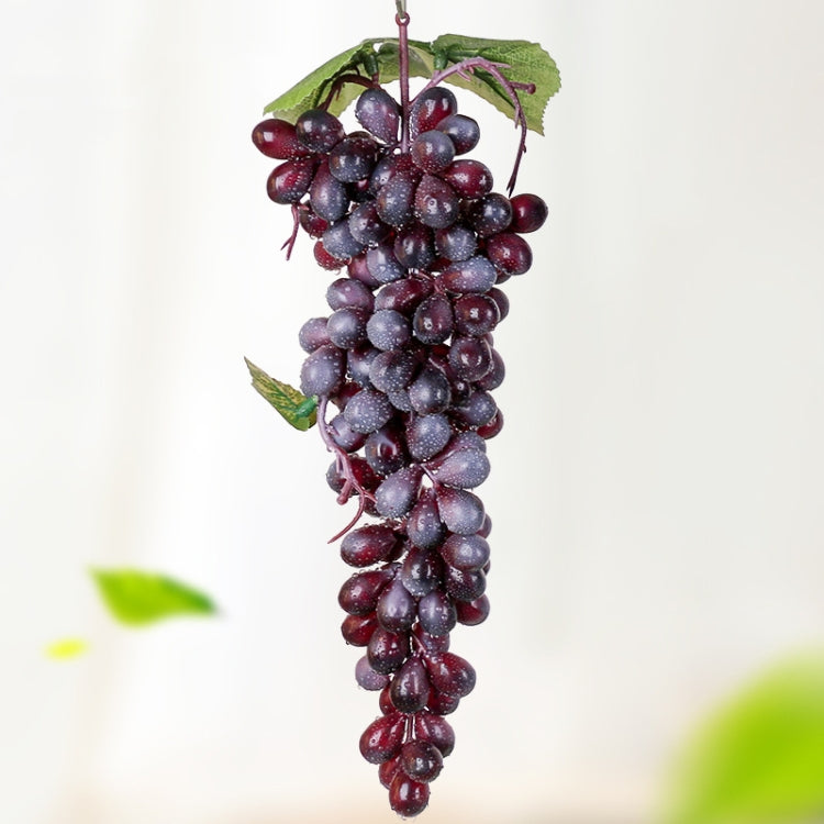 2 Bunches 110 Purple Grapes Simulation Fruit Simulation Grapes PVC with Cream Grape Shoot Props - Camera Accessories by buy2fix | Online Shopping UK | buy2fix