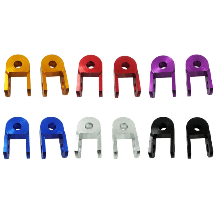 1pair Motorcycle Electric Vehicle Modification Accessories Small CNC Aluminum Alloy Shock Absorption Increaser(Purple) - Others by buy2fix | Online Shopping UK | buy2fix
