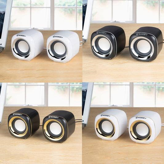 YEEZE A1 Multimedia USB2.0 Desktop Speaker Mini Computer Notebook Speaker(Electroplating Platinum) by YEEZE