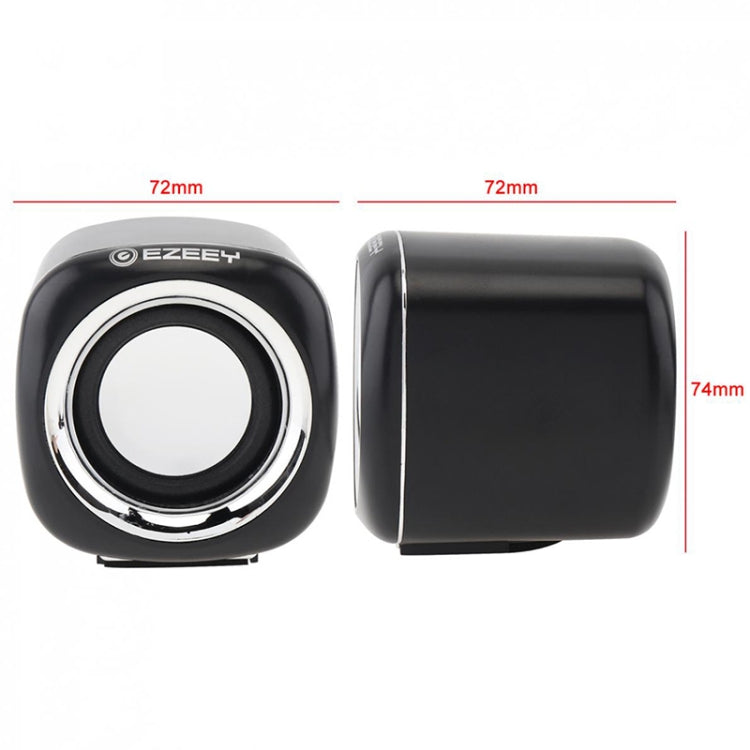 YEEZE A1 Multimedia USB2.0 Desktop Speaker Mini Computer Notebook Speaker(Electroplating Platinum) - by YEEZE | Online Shopping UK | buy2fix