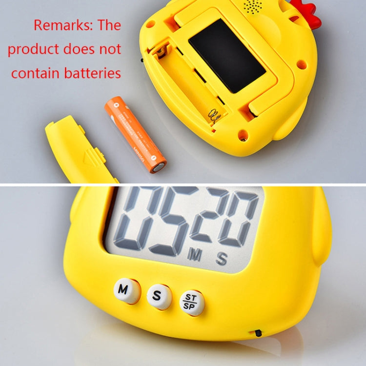 Kitchen Baking Cartoon Animal Electronic Timer Alarm Clock Student Learning Timer(Green Frog) - Digital Countdown by buy2fix | Online Shopping UK | buy2fix