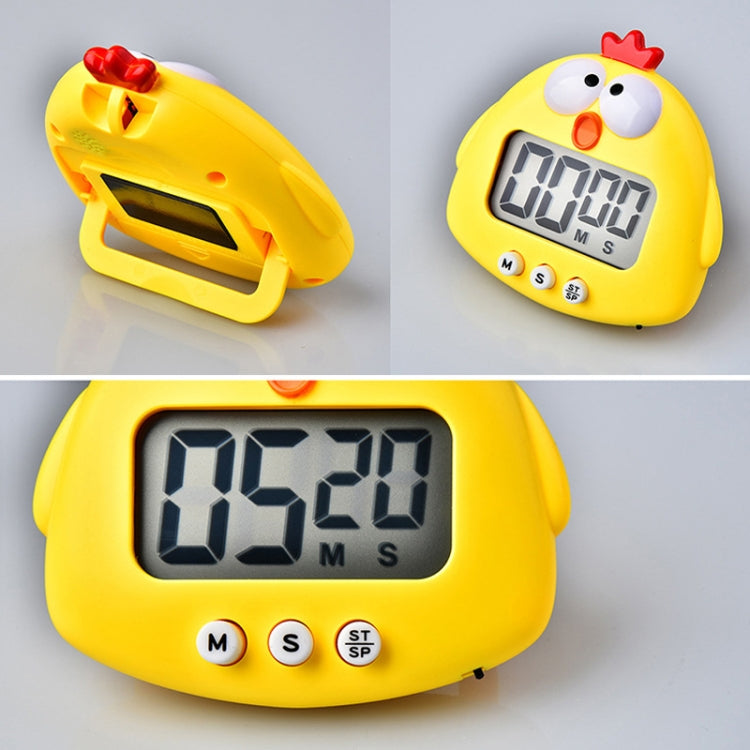 Kitchen Baking Cartoon Animal Electronic Timer Alarm Clock Student Learning Timer(Green Frog) by buy2fix
