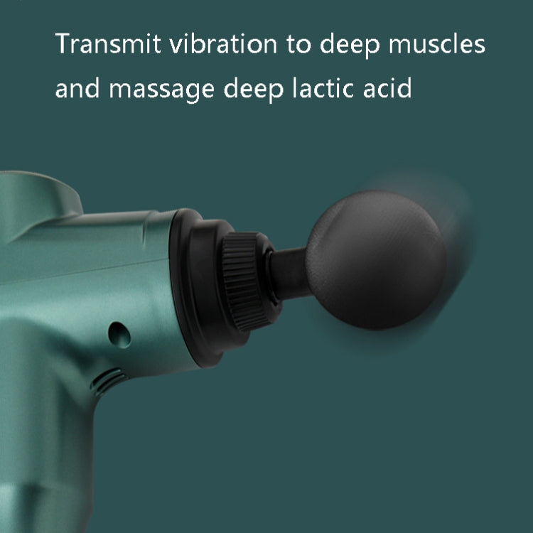 Muscles Relax Massager Portable Fitness Equipment Fascia Gun, Specification: 6206 6 Gears Green(UK Plug) - Massage gun & Accessories by buy2fix | Online Shopping UK | buy2fix