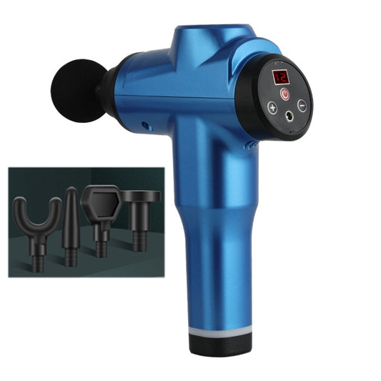 Muscles Relax Massager Portable Fitness Equipment Fascia Gun, Specification: 6212 12 Gears Blue(UK Plug) by buy2fix