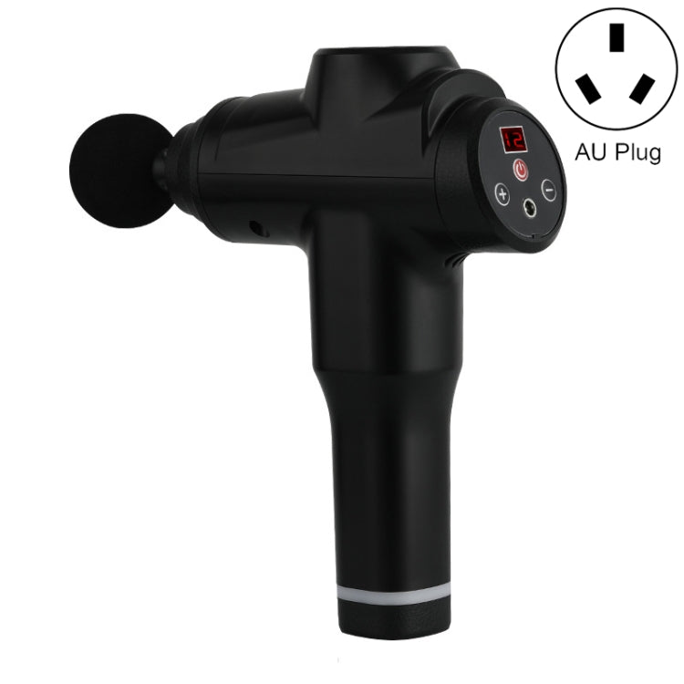 Muscles Relax Massager Portable Fitness Equipment Fascia Gun, Specification: 6212 12 Gears Black(AU Plug) - Massage gun & Accessories by buy2fix | Online Shopping UK | buy2fix