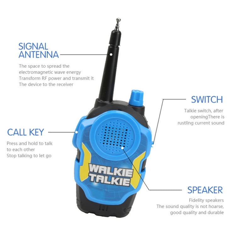 1 Pair Intelligent Wireless Call Walkie-Talkie Remote Dialogue Interactive Children Toys(Blue) - Children by buy2fix | Online Shopping UK | buy2fix