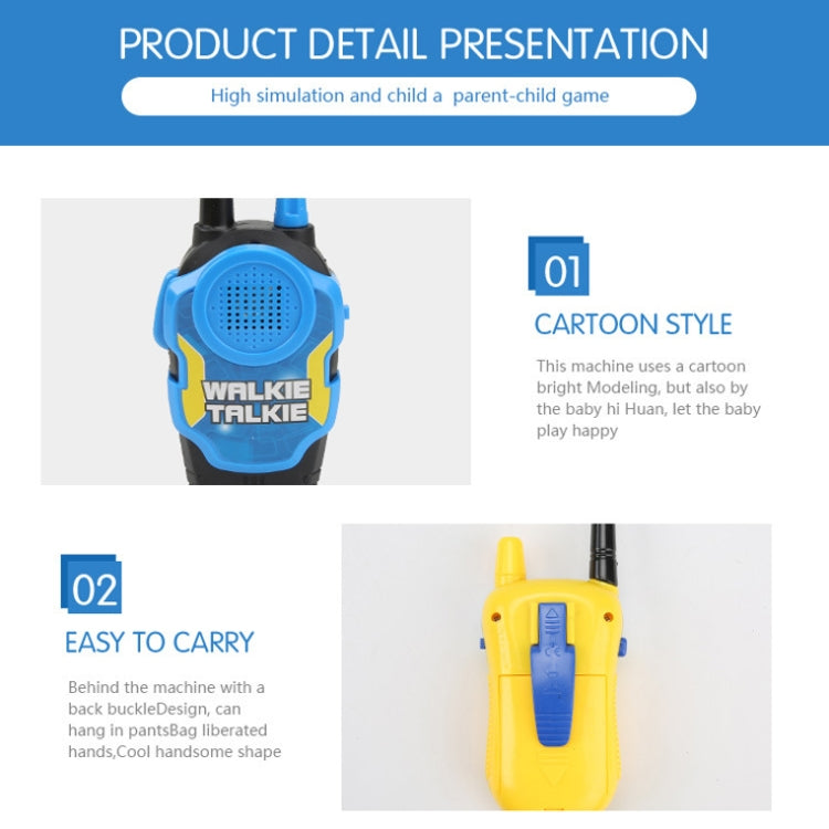 1 Pair Intelligent Wireless Call Walkie-Talkie Remote Dialogue Interactive Children Toys(Blue) - Children by buy2fix | Online Shopping UK | buy2fix