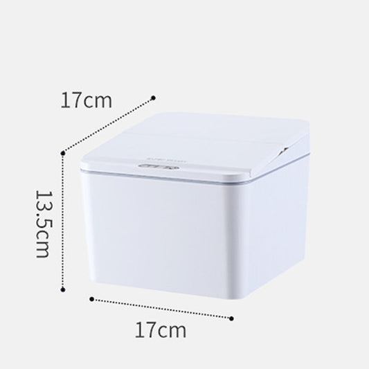 EXPED SMART Desktop Smart Induction Electric Storage Box Car Trash Can, Colour: 4L Battery Version (White) by buy2fix