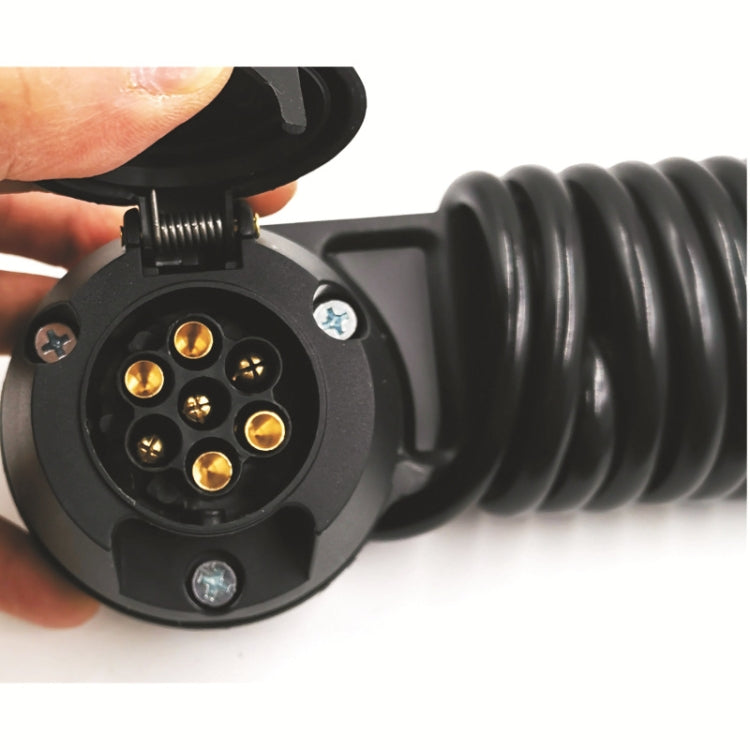 VS170E-RZ 7P Socket Long Iron Bracket Round Bottom Socket EU Plug by buy2fix