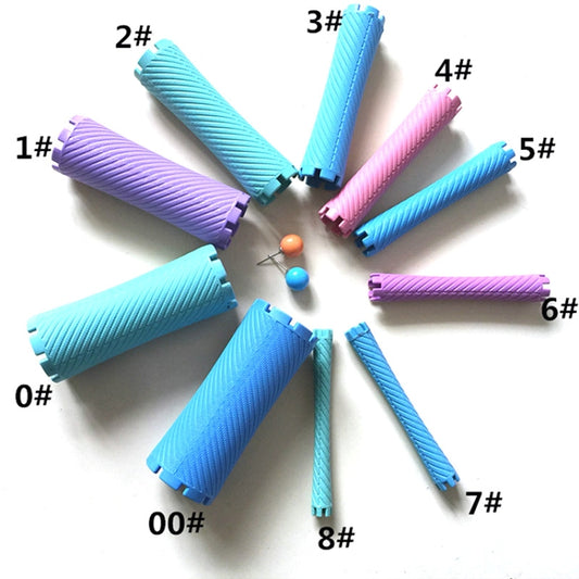 Hair Salon Large Perm Bar Pear Flower Curly Thickened Perm Bar Hairdressing Tools, Random Color Delivery(7 Bar) by buy2fix