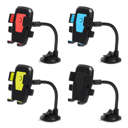 Car Windshield Automatic Lock Phone Holder(Yellow) by buy2fix