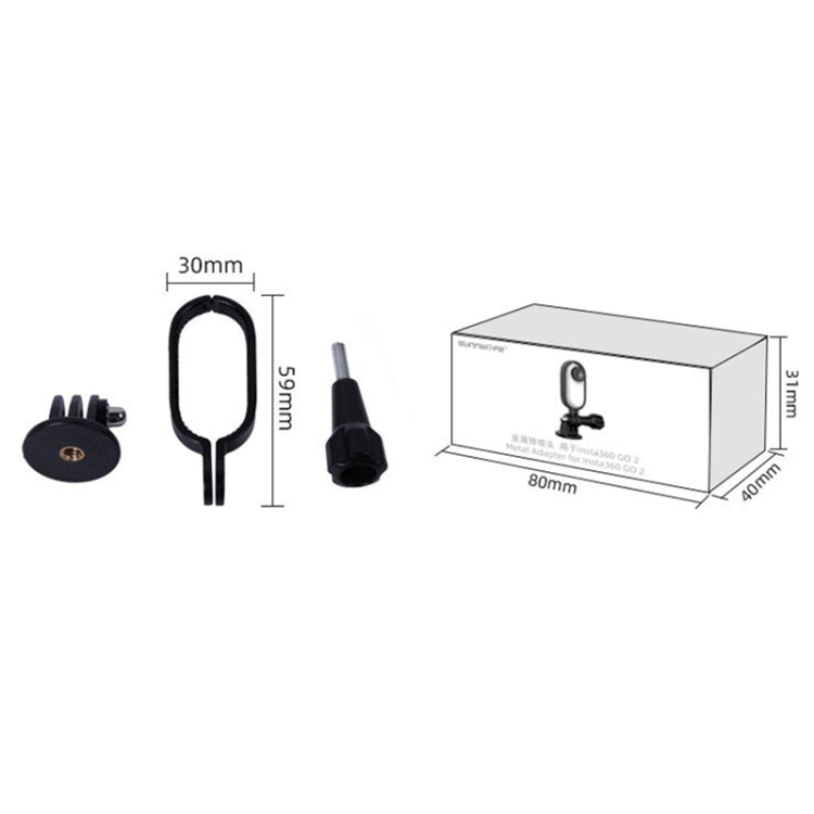 Sunnylife IST-Q9439 for Insta360 GO Metal Protective Frame with 1/4 inch Adapter & Screw - Mount & Holder by Sunnylife | Online Shopping UK | buy2fix