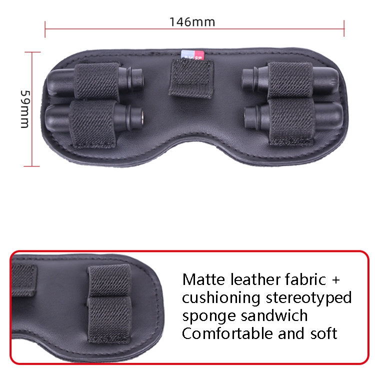 Sunnylife FV-Q9307 For DJI FPV Flight Glasses V2 Protective Cover Dust Shading Storage Mat(Black) - by Sunnylife | Online Shopping UK | buy2fix