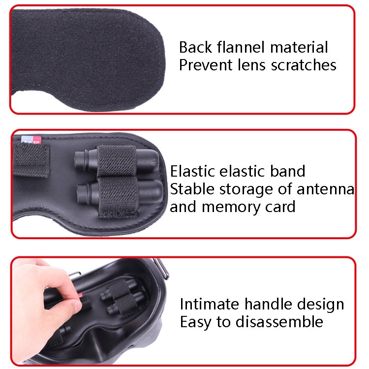 Sunnylife FV-Q9307 For DJI FPV Flight Glasses V2 Protective Cover Dust Shading Storage Mat(Black) - by Sunnylife | Online Shopping UK | buy2fix