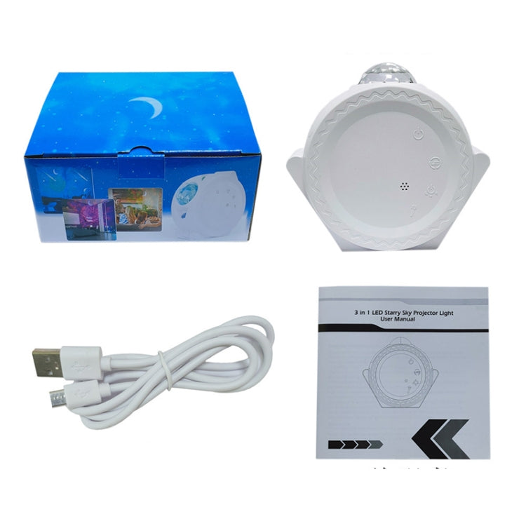SC511 3 In 1 Watermark Starry Sky Projector Graffiti Smart Atmosphere Night Light, Light color: White WiFi by buy2fix
