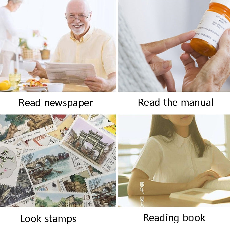 XT-9002 Lightweight Portable 2.5X Old Man Reading Hand-Held Magnifying Glass by buy2fix