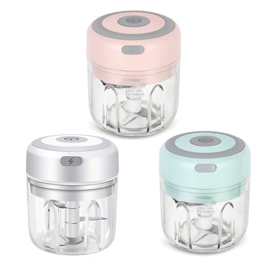 ZM-14 Household Mini Wireless Electric Garlic Masher, Colour: High Cup Pink 250ml by buy2fix