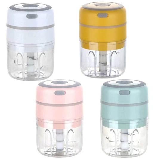 ZM-14 Household Mini Wireless Electric Garlic Masher, Colour: Yellow Big Power 250ml by buy2fix