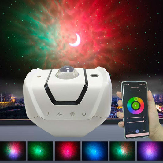 SC523-Z01 Smart Speaker Control Nebula Projector Light Help Sleep Bedroom Children Night Light, Light color: WiFi Intelligent Style by buy2fix