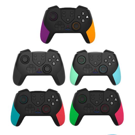 T23 Wireless Bluetooth Game Handle With Vibration And Wake Up Macro Programming Function Handle For Nintendo Switch PRO(Purple Yellow) by buy2fix