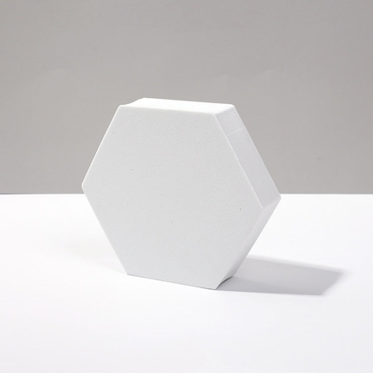 8 PCS Geometric Cube Photo Props Decorative Ornaments Photography Platform, Colour: 9 x 2cm Small White Hexagon - Geometric Props by buy2fix | Online Shopping UK | buy2fix