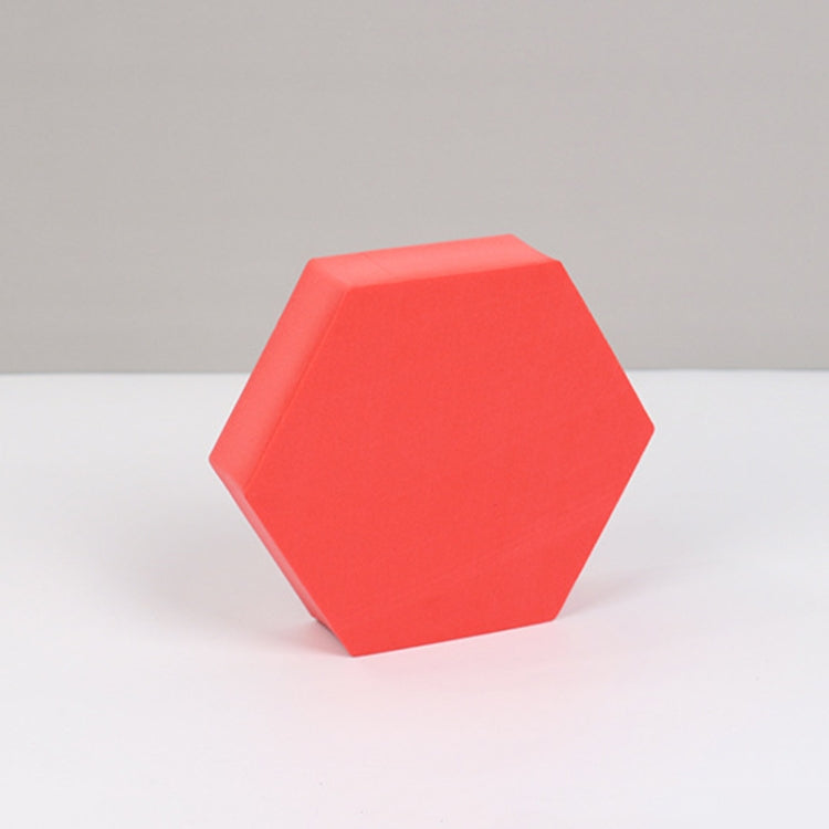 8 PCS Geometric Cube Photo Props Decorative Ornaments Photography Platform, Colour: Small Red Hexagon - Geometric Props by buy2fix | Online Shopping UK | buy2fix