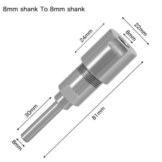 8mm To 8mm Engraving Trimming Machine Extension Pole Converter - Others by buy2fix | Online Shopping UK | buy2fix