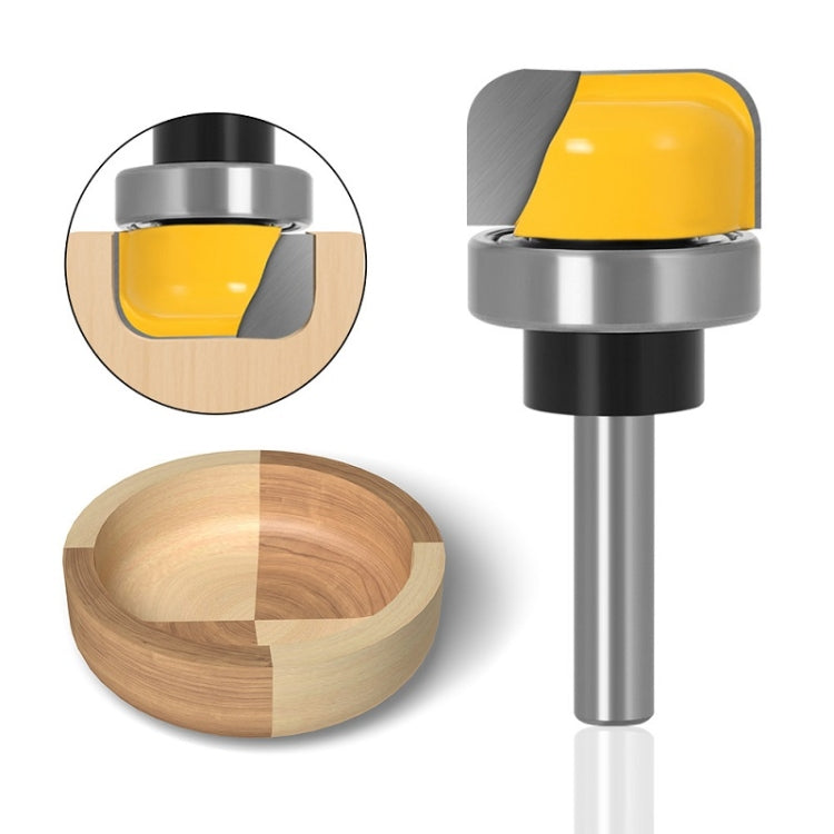 8-Handle Copy Type Deep Round Bottom Woodworking Milling Cutter Engraving Machine Keyhole Cutter by buy2fix