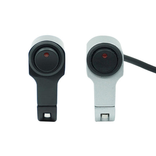 Motorcycle Aluminum Alloy Modified Handle Switch With Indicator Spotlights Fog Lights Headlights Power-Off Switch(Silver) by buy2fix