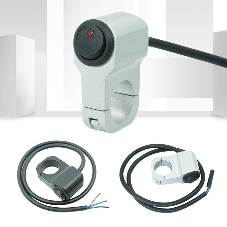 Motorcycle Aluminum Alloy Modified Handle Switch With Indicator Spotlights Fog Lights Headlights Power-Off Switch(Black) by buy2fix