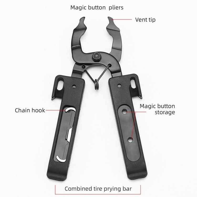Chain Magic Buckle Pliers Bicycle Portable Plastic Tire Stick(Black) - Maintenance tools by buy2fix | Online Shopping UK | buy2fix