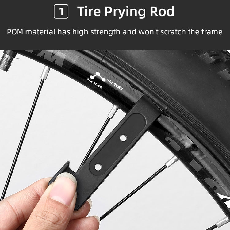 Chain Magic Buckle Pliers Bicycle Portable Plastic Tire Stick(Black) - Maintenance tools by buy2fix | Online Shopping UK | buy2fix