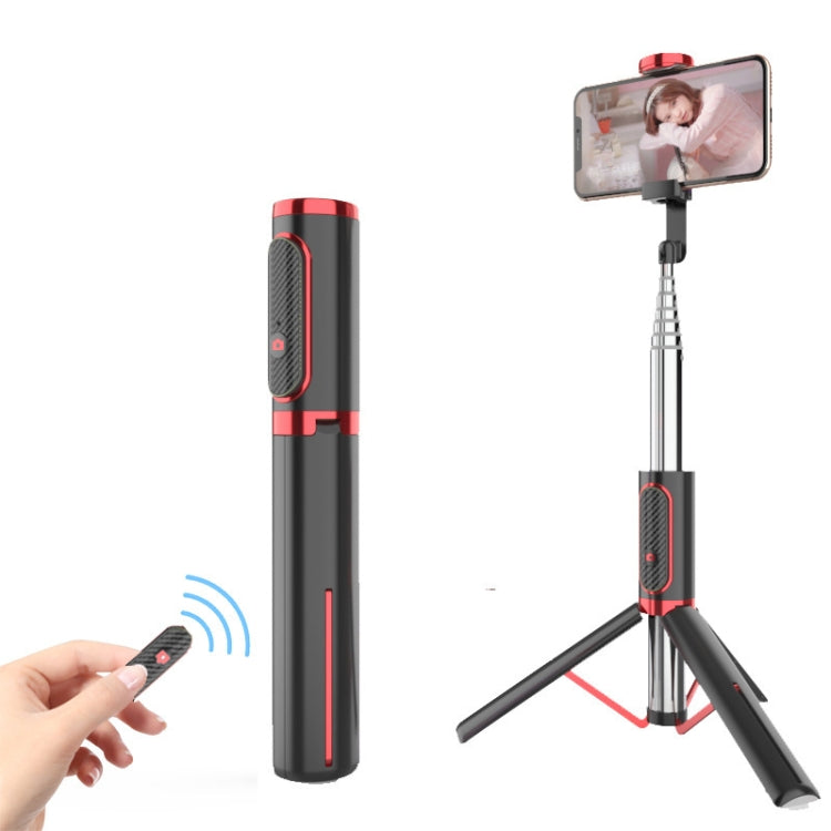 Bluetooth Selfie Stick with Tripod Multi-function Gimbal Mobile Phone Fill Light Live Support(White Gold) - Selfie Sticks by buy2fix | Online Shopping UK | buy2fix