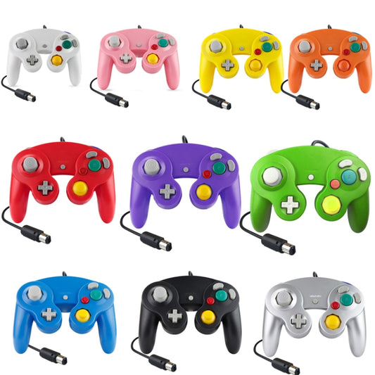 2 PCS Single Point Vibrating Controller Wired Game Controller For Nintendo NGC / Wii, Product color: White by buy2fix
