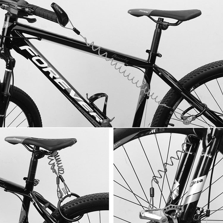 5 PCS Bicycle Portable Reminder Rope Motorcycle Helmet Anti-Theft Spring Rope Travel Wire Rope(Black) by buy2fix