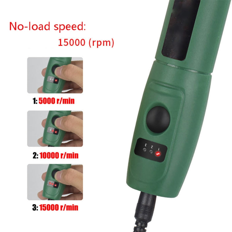 Mini Electrical Engraving Pen Cutting And Polishing Electrical Grinder Tool Set, US Plug(Green) - Abrasive Tools & Accessories by buy2fix | Online Shopping UK | buy2fix