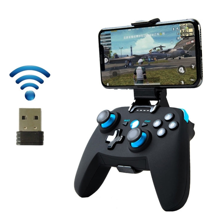 CX-X1 2.4GHz + Bluetooth 4.0 Wireless Game Controller Handle For Android / iOS / PC / PS3 Handle + Bracket+ Receiver (Blue) - Gamepads by buy2fix | Online Shopping UK | buy2fix