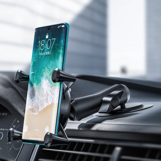 Curved Adhesive Car Instrument Table Bracket Car Mobile Phone Bracket Plastic Clamp Arm Style: Large 4 Claw by buy2fix