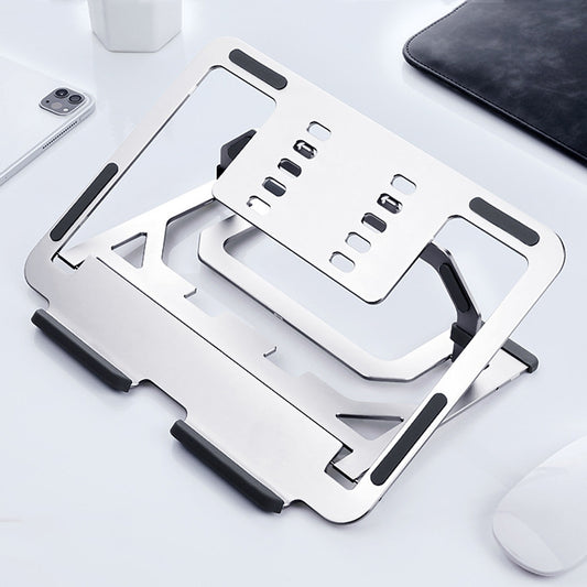LH-T610 Aluminum Alloy Laptop Bracket Folding Lifting Desktop Cooling Bracket(Elegant Silver) - Laptop Stand by buy2fix | Online Shopping UK | buy2fix