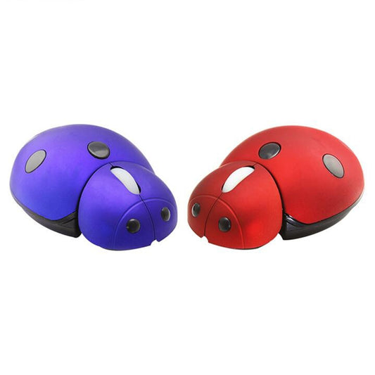 CM0184 3000 DPI 3-keys Mini Ladybug 2.4G Wireless Mouse Personalized Wireless Mouse(Red) by buy2fix