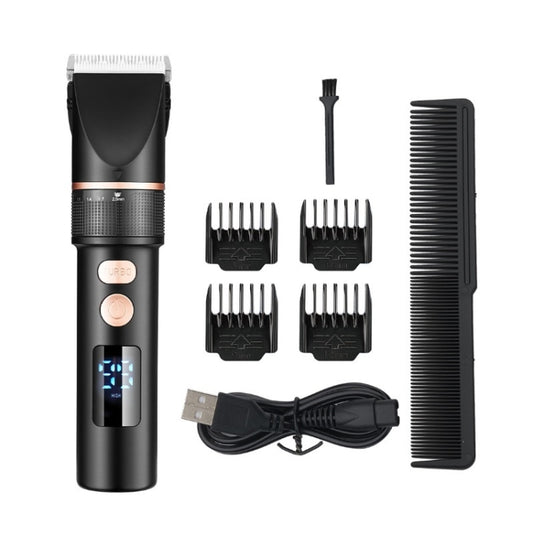 TURBO Men Electric Hair Trimmer LCD Digital Display Hair Clipper by TURBO