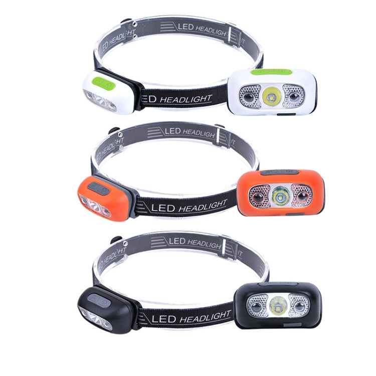 Smart Sensor Outdoor USB Headlight LED Portable Strong Light Night Running Headlight, Colour: Black 3W 100LM - Headlamp by buy2fix | Online Shopping UK | buy2fix