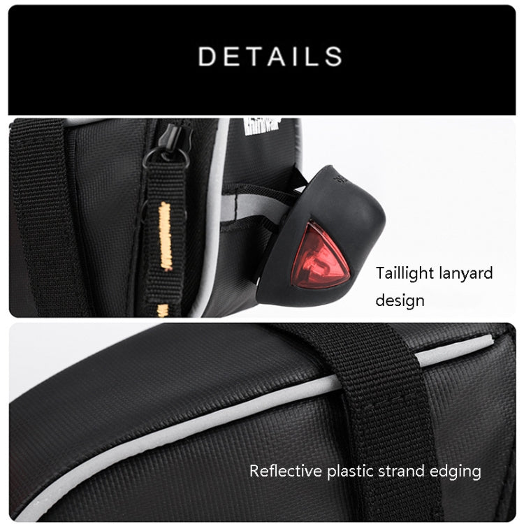 Rhinowalk T604 Light Bike Saddle Tail Bag Bicycle Mountain Bike Mini Tool Storage Bag by Rhinowalk