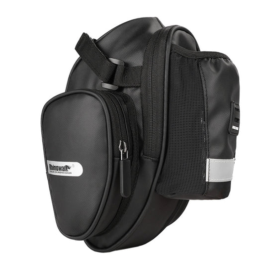 Rhinowalk X21557 Bicycle Rainproof Tail Bag Large Capacity Folding Road Bike Riding Backpack(Black) by Rhinowalk