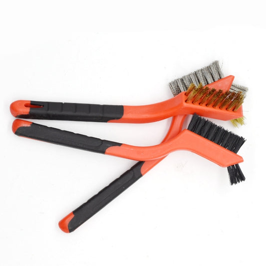 Nylon Silk+Stainless Steel Wire+Copper Wire 7 inch Industrial Cleaning Brush Mini Refractor Cleaning Gap Brush - Others by buy2fix | Online Shopping UK | buy2fix